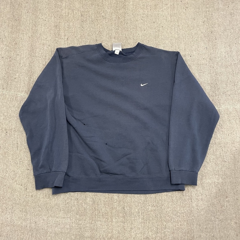 Vintage Swoosh Pullover Sweatshirt Men XL Blue 2000s Nike